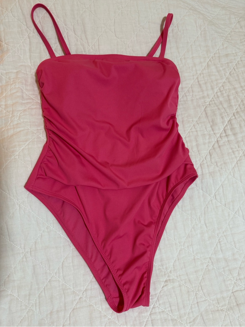 Shade & Shore Pink One-Piece Swimsuit size L